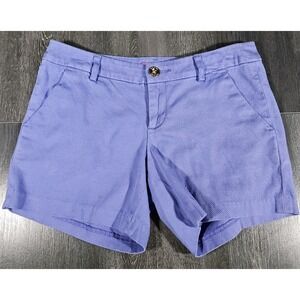 Lilly Pulitzer Callahan Shorts Women 0 Purple Stretch  5" Beach Resort Preppy